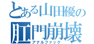 とある山田優の肛門崩壊（アナルファック）