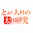 とある人科の太田研究室（ブラックゼミ）