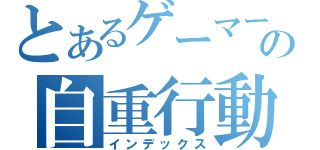 とあるゲーマーの自重行動（インデックス）