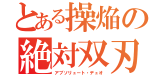 とある操焔の絶対双刃（アブソリュート・デュオ）