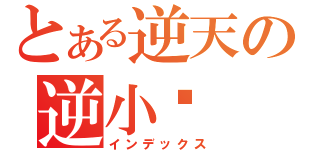 とある逆天の逆小哞（インデックス）