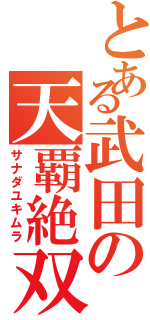 とある武田の天覇絶双（サナダユキムラ）