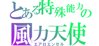 とある特殊能力の風力天使（エアロエンゼル）