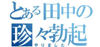 とある田中の珍々勃起（やりました）