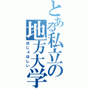 とある私立の地方大学（ほじょほしい）