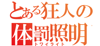 とある狂人の体罰照明（トワイライト）