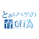 とあるハゲの育毛行為（リアップ）