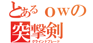 とあるｏｗの突撃剣（グラインドブレード）