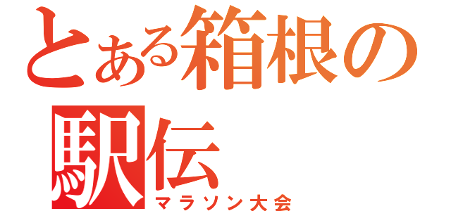 とある箱根の駅伝（マラソン大会）