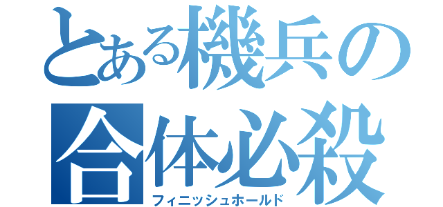 とある機兵の合体必殺（フィニッシュホールド）