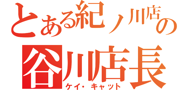 とある紀ノ川店の谷川店長（ケイ・キャット）