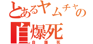 とあるヤムチャの自爆死（自爆死）