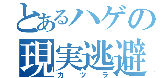 とあるハゲの現実逃避（カツラ）