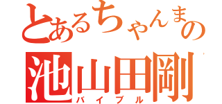 とあるちゃんまなの池山田剛（バイブル）