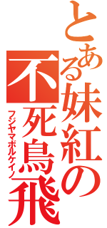 とある妹紅の不死鳥飛翔（フジヤマボルケイノ）