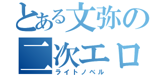 とある文弥の二次エロ小説（ライトノベル）