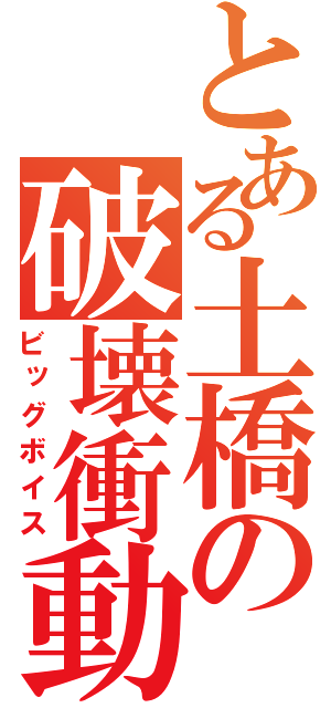 とある土橋の破壊衝動（ビッグボイス）