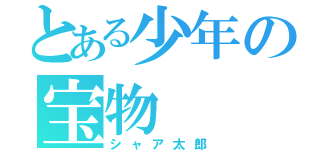 とある少年の宝物（シャア太郎）