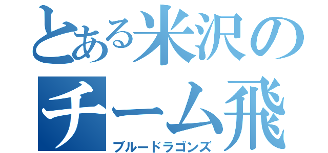 とある米沢のチーム飛龍（ブルードラゴンズ）