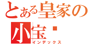 とある皇家の小宝贝（インデックス）