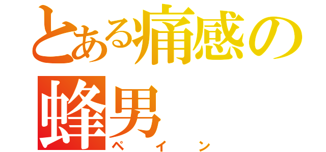 とある痛感の蜂男（ペイン）