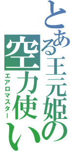 とある王元姫の空力使い（エアロマスター）