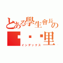 とある學生會長の绚濑绘里（インデックス）