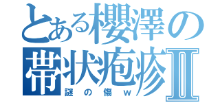 とある櫻澤の帯状疱疹Ⅱ（謎の傷ｗ）