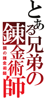 とある兄弟の錬金術師（鋼の錬金術師）