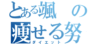 とある颯の痩せる努力（ダイエット）