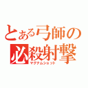 とある弓師の必殺射撃（マグナムショット）