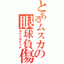 とあるムスカの眼球負傷（目がぁ目がぁあ）