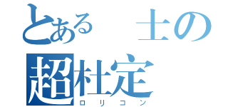 とある紳士の超杜定遠（ロリコン）