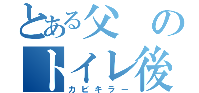 とある父のトイレ後の臭いは（カビキラー）