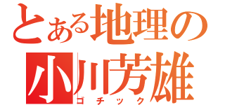 とある地理の小川芳雄（ゴチック）