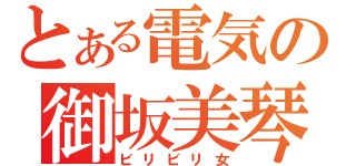 とある電気の御坂美琴（ビリビリ女）