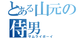 とある山元の侍男（サムライボーイ）