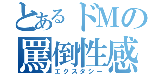 とあるドＭの罵倒性感（エクスタシー）