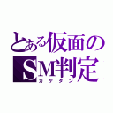 とある仮面のＳＭ判定（カゲタン）