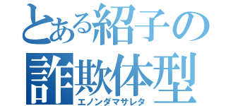 とある紹子の詐欺体型（エノンダマサレタ）