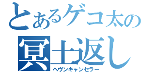 とあるゲコ太の冥土返し（ヘヴンキャンセラー）