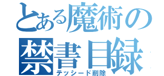 とある魔術の禁書目録（テッシード削除）