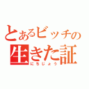 とあるビッチの生きた証（にちじょう）