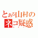 とある山村のネコ疑惑（ニャー）