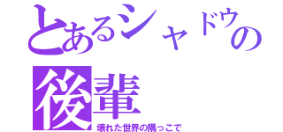 とあるシャドウムーンの後輩（壊れた世界の隅っこで）