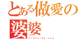 とある做愛の婆婆（Ｃｒｅｓｓｉｄｅ Ｌｅｅ）