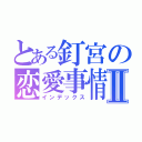 とある釘宮の恋愛事情Ⅱ（インデックス）