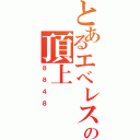 とあるエベレストの頂上（８８４８）