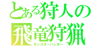 とある狩人の飛竜狩猟（モンスターハンター）