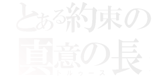 とある約束の真意の長剣（トルゥース）